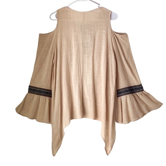 Bohemian Open Shoulder SleeveTops Size M - Picture 2 of 9